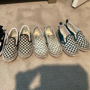 Toddler Vans (lot of 3 pairs) Slip-On